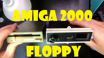 Retro Commodore Amiga 2000 installing floppy disk drives