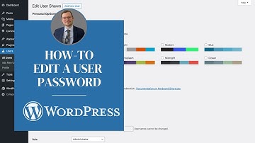 Edit A User Password - Wordpress Tutorial