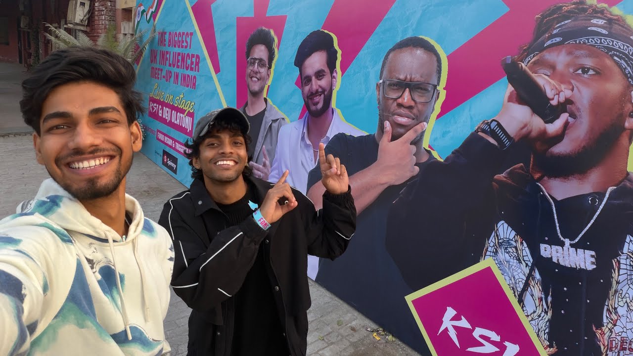 KSI , FUKRA INSAAN , TRIGGERED INSAAN , AARUSH & LAILA GRAND MEET UP IN DELHI 💥🔥