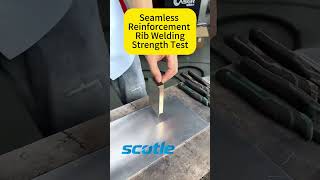 Seamless Reinforcement Rib Welding &amp; Strength Test with Scotle 5 in 1 Handheld Welder 🔥