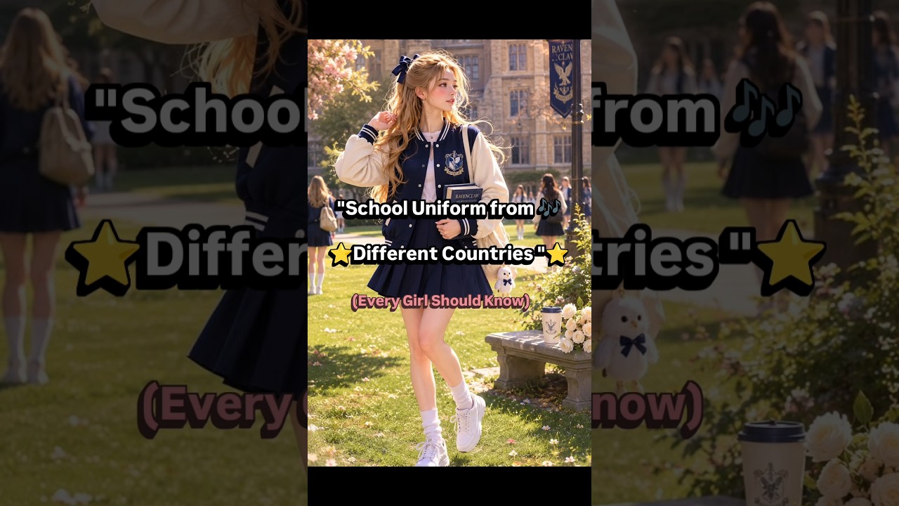 School Uniform from Different Countries Every Girl Should Know/it's Bhavna#fashion#shortsfeed#ootd