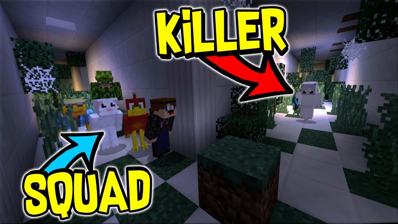 TRYING TO ESCAPE FROM THE KILLERS AS A SQUAD !! - Minecraft Soul Snatchers