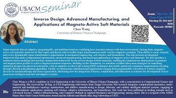 Nov 2025 ‘Inverse Design, Advanced Manufacturing, and Applications of Magneto-Active Soft Materials’