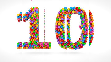 Learn Number 10 on 3d Color Balls | Sparta Shifted Lines Effects (sponsored by preview2effects)