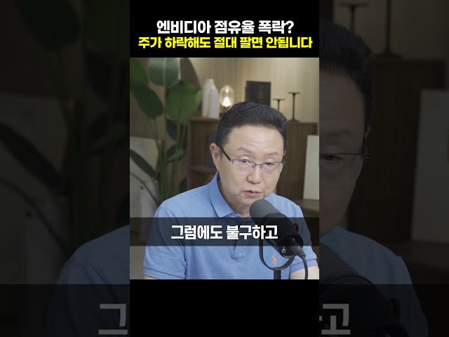 엔비디아 점유율 폭락, 주가 하락해도 절대 팔면 안됩니다 [조현승 박사]