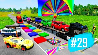 McQueen and Pixar Cars Epic Battle #29 | BeamNG Drive 🚗💥 screenshot 3