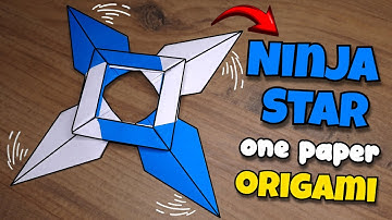 How to make a Paper Shuriken (Ninja Star) Easy Origami Tutorial
