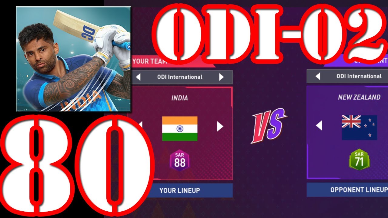 Dream Cricket 2025 | Индия против Новой Зеландии | ODI 2 | Игровой процесс, эпизод 80 (Android)
