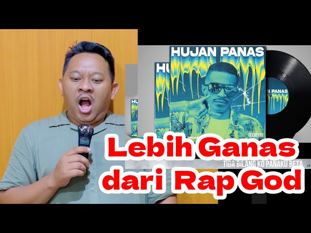 RHOSY SNAP-HUJAN PANAS | REACTION !!RAP GOD LEWAT LAWAN LAGU INI !! class=