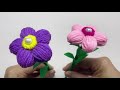 Diy idea making woolen flower | How to make woolen flower