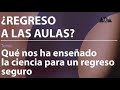 ¿Regreso a las aulas? Qué nos ha enseñado la ciencia para un regreso seguro