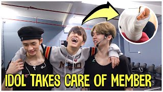 Kpop Idol Takes Care Of Member When They Hurt Themself