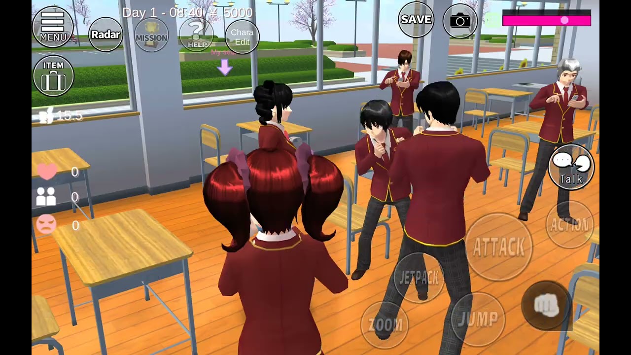 เมื่อเพื่อนในห้องห้องของฉันต่อยกันในห้อง | พี่เกล Channel #sakuraschoolsimulator 