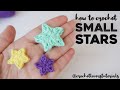 HOW TO CROCHET SMALL STAR: crochet a tiny star applique | step by step tutorial, crochet beginners