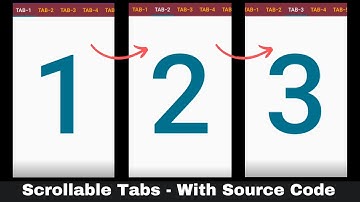 Make Scrollable tabs in android studio | android studio
