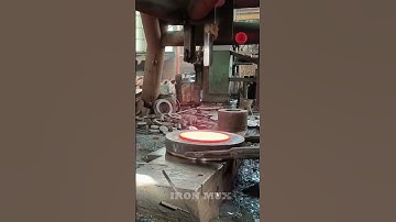 Creating Flanges Using Iron Billet #iron #flange
