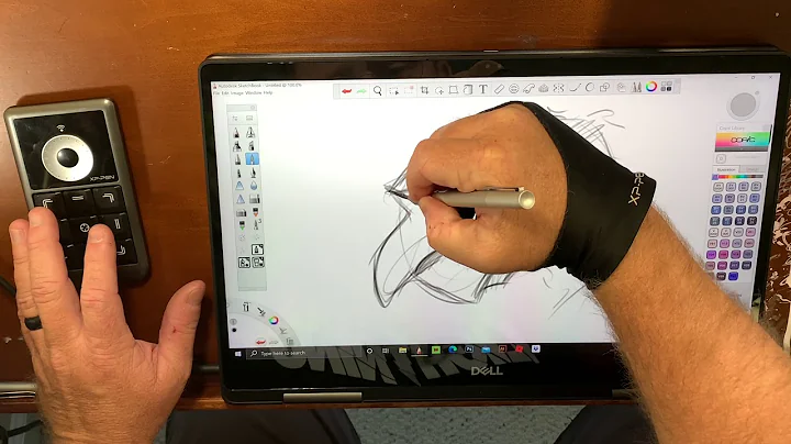 Drawing and review of the Wacom Bamboo Ink stylus from an artist