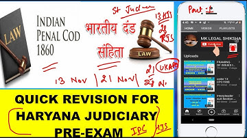 QUICK REVISION OF INDIAN PENAL CODE 1860 PART 1 #law #pcsj #hjs #rjs #criminallaw