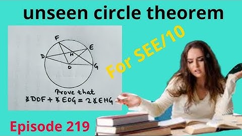 Unseen circle theorem -SEE -class 9/10 Theorem / viral theorem video - unseen theorem- Episode 219