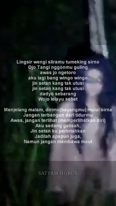 Lingsir wengi | sound track KUNTILANAK| #shorts