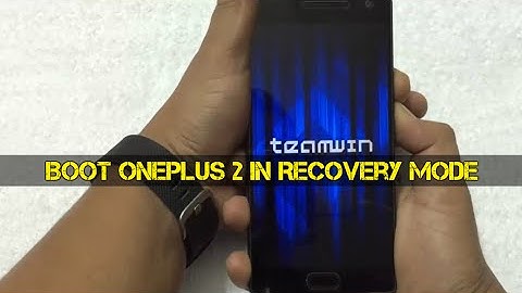 Boot Oneplus 2 in Recovery Mode