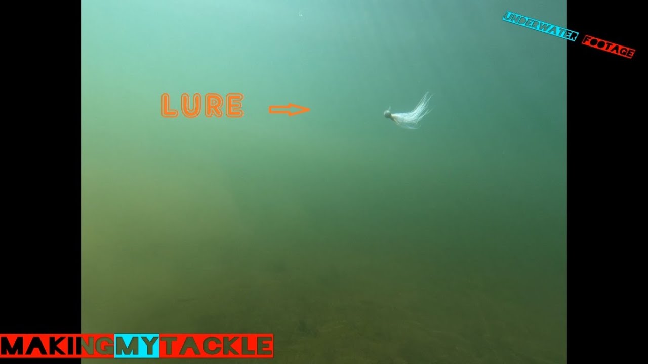 Fishing a Hair Jig =How To FISH Underwater Footage (ACTION) 2 YouTube