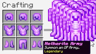 Minecraft UHC but you can craft a 'Netherite Army'..
