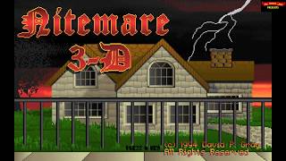 Nitemare 3D (1994) - DOS Gameplay Video (PC MS-DOS)