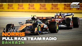 Lando Norris Full Race Team Radio | 2025 Bahrain Grand Prix