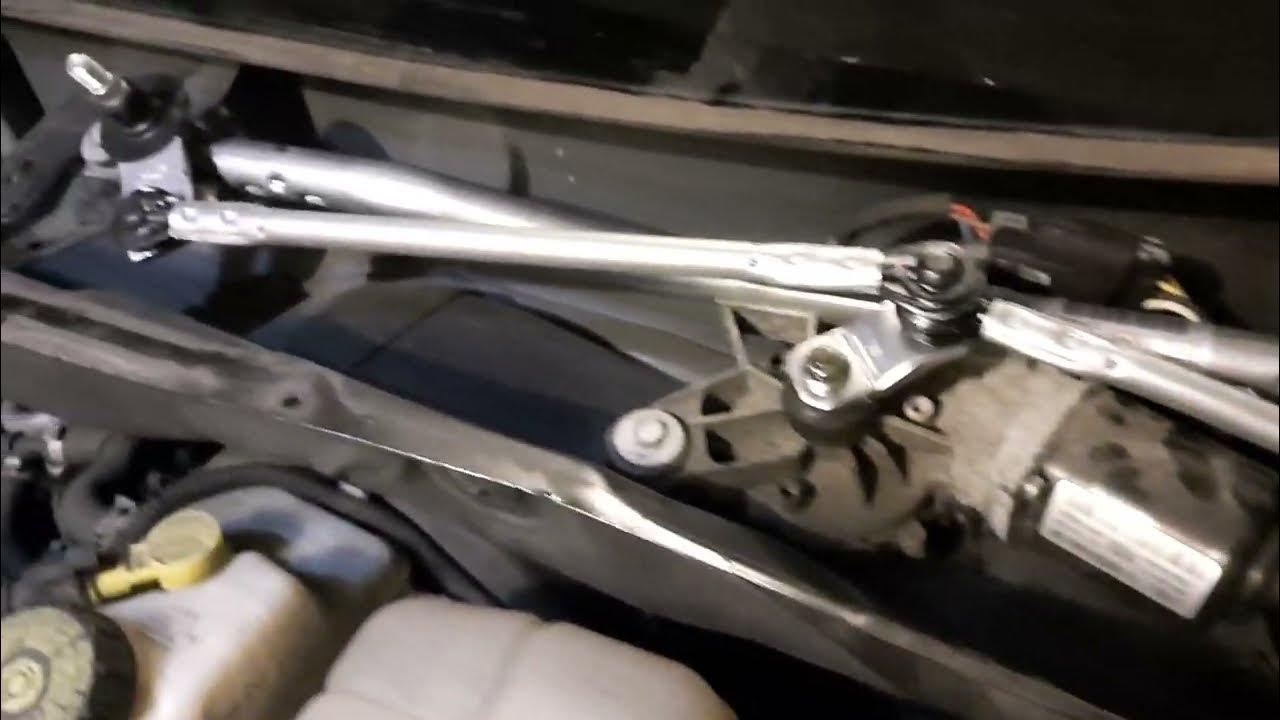 Windshield wiper assembly linkage replacement -Chevy Cruz 2015 - YouTube