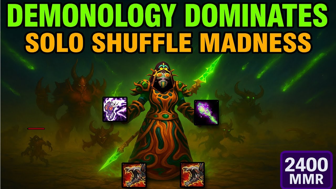 DEMONOLOGY IS FINALLY WORTH PLAYING | DEMO WARLOCK SOLO SHUFFLES GOES ...