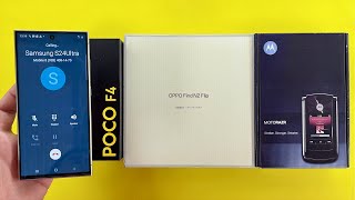 Incoming Call Unboxing Poco F4 Oppo Find N2 Flip Motorola Razr V8Outgoing Call Samsung S24Ultra