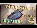 Vapor Storm ”Raptor” Spuonk Box Mod リーズナブルなセミレギュレーテッド スコンカMOD GEARBESTより