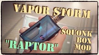 Vapor Storm ”Raptor” Spuonk Box Mod リーズナブルなセミレギュレーテッド スコンカMOD GEARBESTより