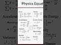 All Physics Formulas You Need in 30 Seconds 🤯⚡#shorts