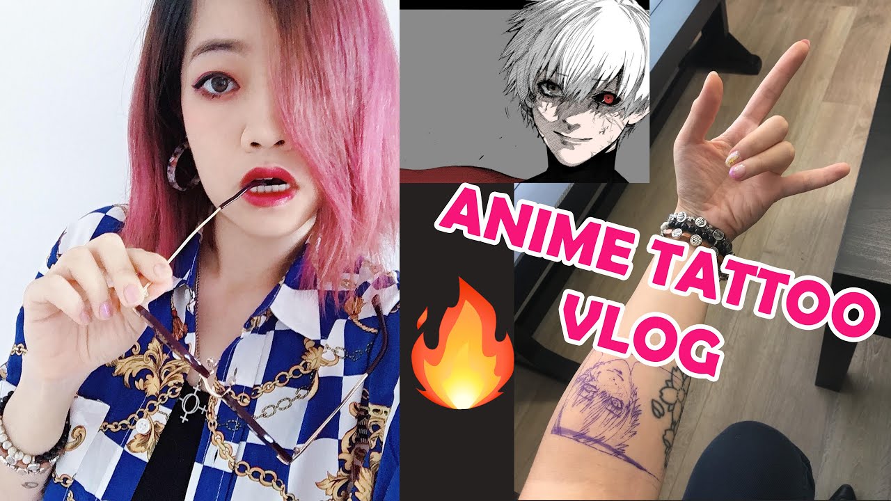 [VLOG] Getting an anime tattoo! ft. tokyo ghoul