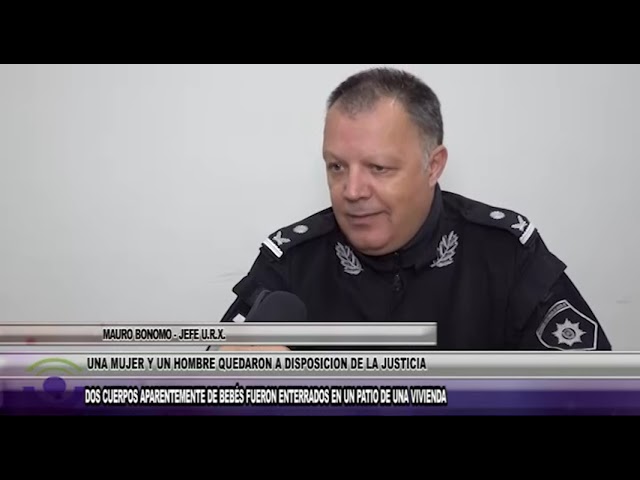 P631 MAURO BONOMO JEFE U R X DOS CUERPOS APARENTEMENTE DE BEBÉS FUERON ENTERRADOS EN UN PATIO DE
