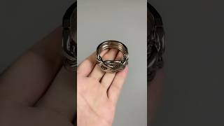 Can You Solve Da Vinci's 4-Band Puzzle Ring #iqtest #puzzle #puzzlesolving #braintest
