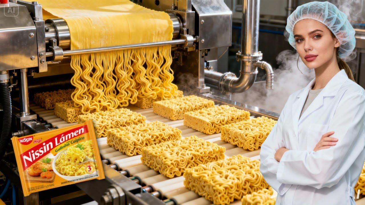 Você Não Imagina Como o MACARRÃO INSTANTÂNEO (MIOJO) é feito | Do Zero ao Produto