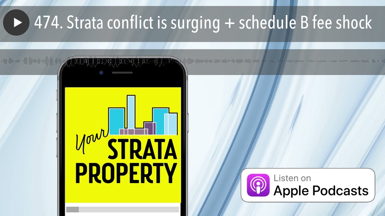 474. Strata conflict is surging + schedule B fee shock