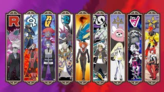 All Pokemon Villan Team/ Organization Boss Battle Theme's