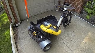 Riding AWD Electric Drift Trike 30 MPH