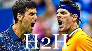Djokovic vs Del Potro - All 20 H2H Match Points (HD)