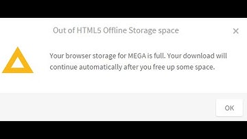 Out of HTML5 Storage space error fix