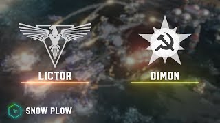 LiCtor(A) vs Dimon(S) - Snow Plow - Red Alert 3