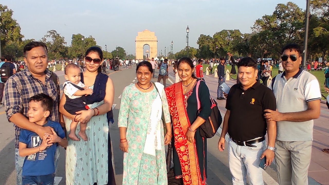 Aaj gye hm india gate or bharat mandapam delhi india youtube