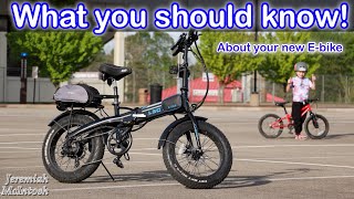 Lectric XP Must Know Tips For Your New EBike !