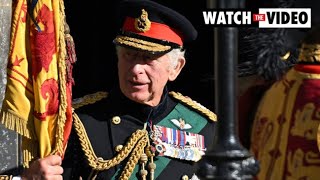 Charles follows the queen in mourning and duties