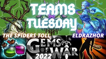 Gems of War 5 TEAMS World Event & Faction | The Spiders Toll Eldrazhor Brown Guild Wars TEAMS
