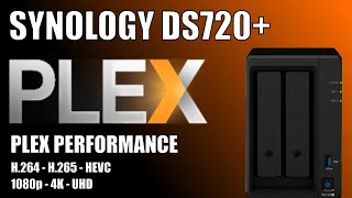 Synology DS720+ NAS 1080p & 4K Plex Test